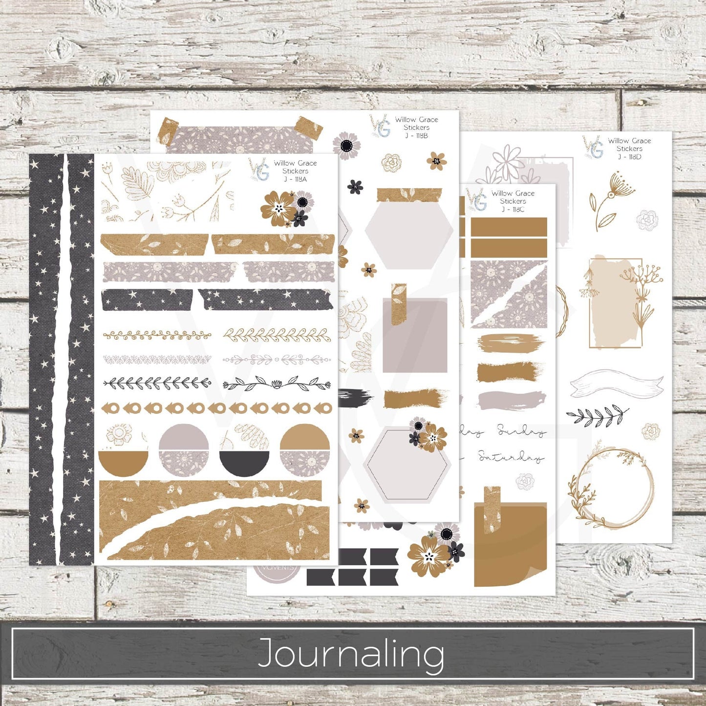 Journaling Stickers • Planner Stickers • JOUR-118