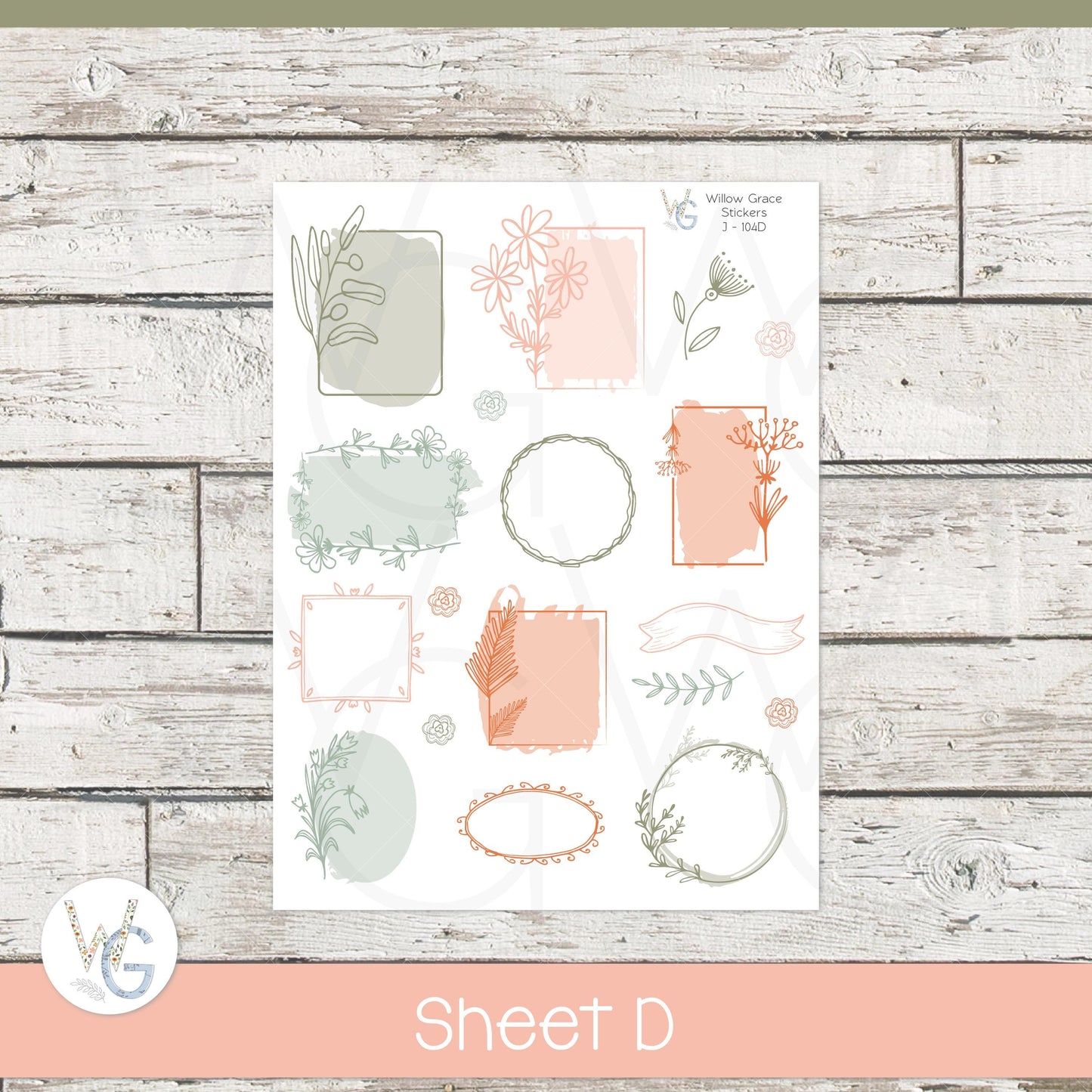 Journaling Stickers • Planner Stickers • JOUR-104