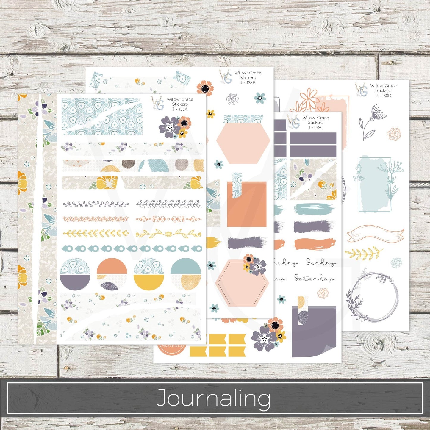 Journaling Stickers • Planner Stickers • JOUR-133