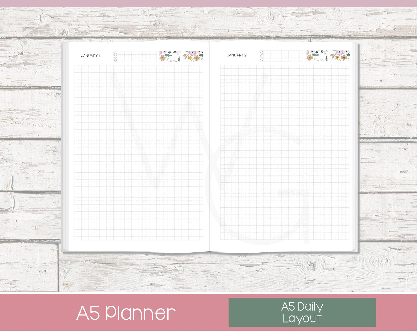 2026 Complete Personalized Planner | Month, Week, Day Planner | Grid Layout | Petal Parade
