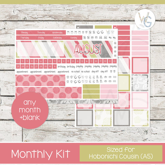 Hobonichi Cousin (A5) Monthly Planner Stickers • HM-111