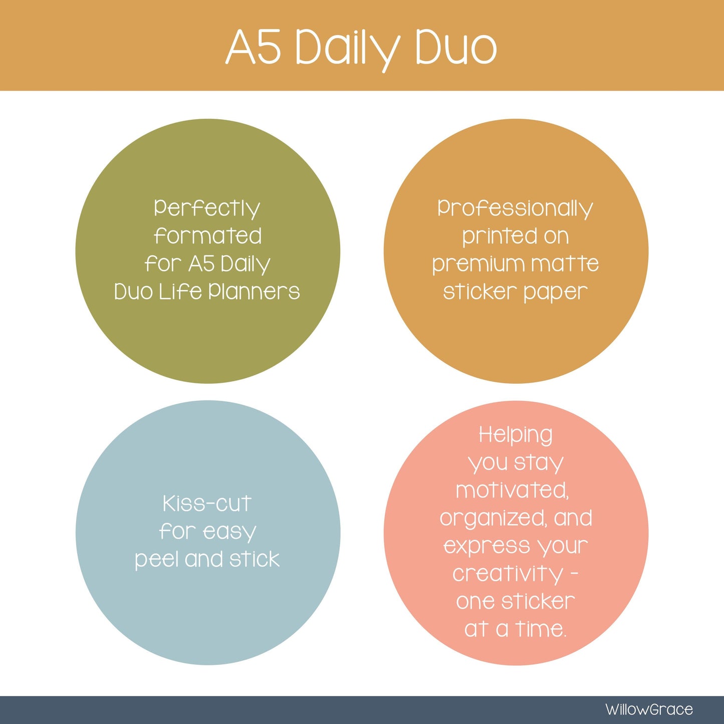 EC A5 Daily Duo Sticker Kit • DD5-101