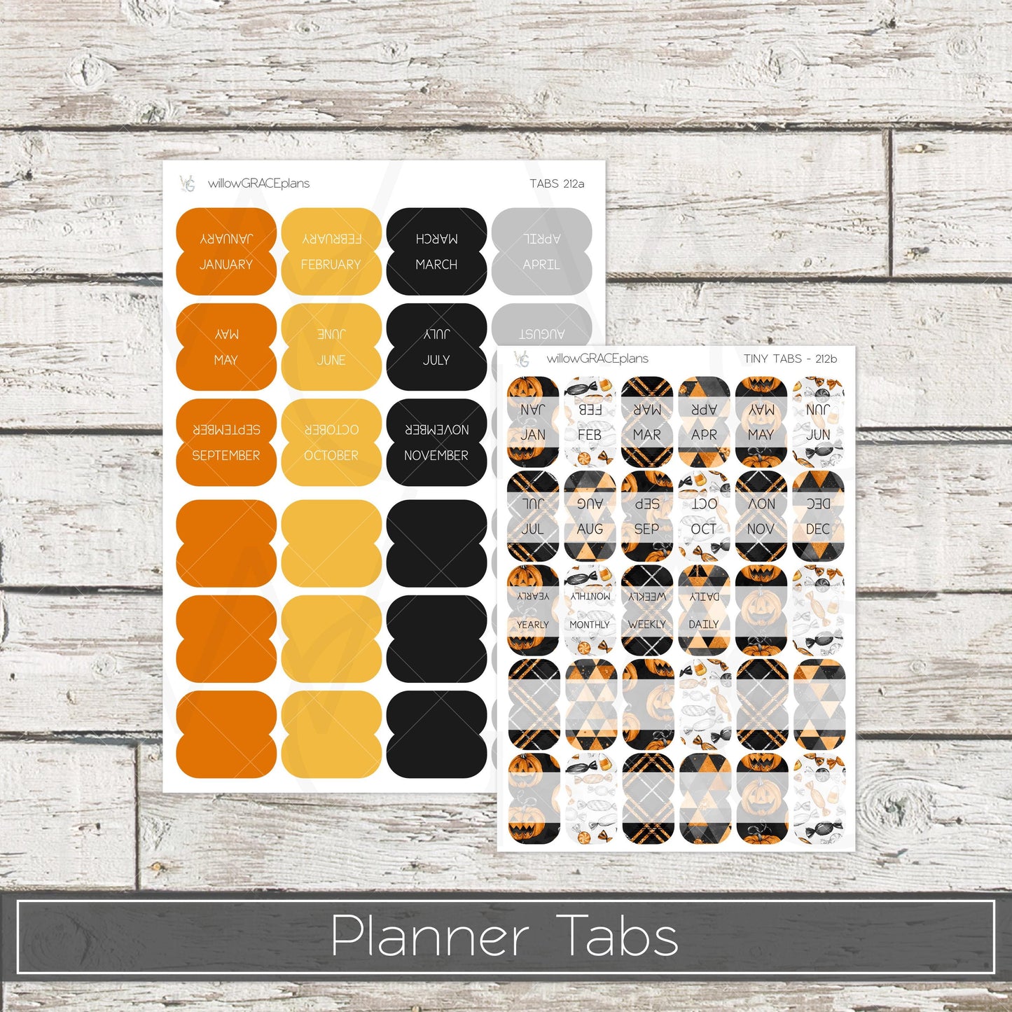 Planner Tabs • Tab Stickers • Planner Stickers • TB-212