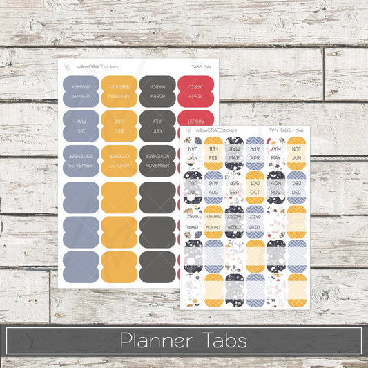 Planner Tabs • Tab Stickers • Planner Stickers • TB-154