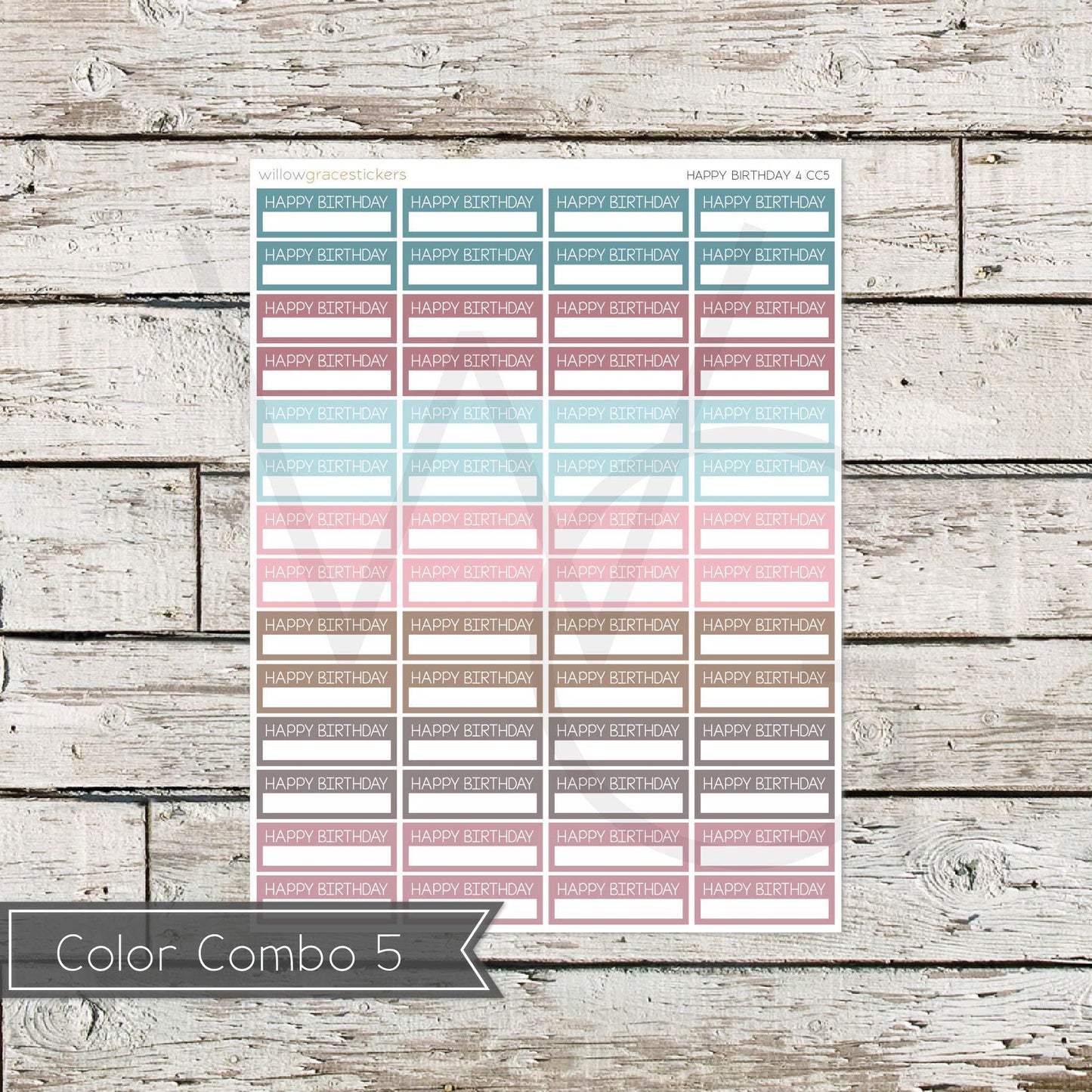 Birthday Tracker • Functional Planner Stickers