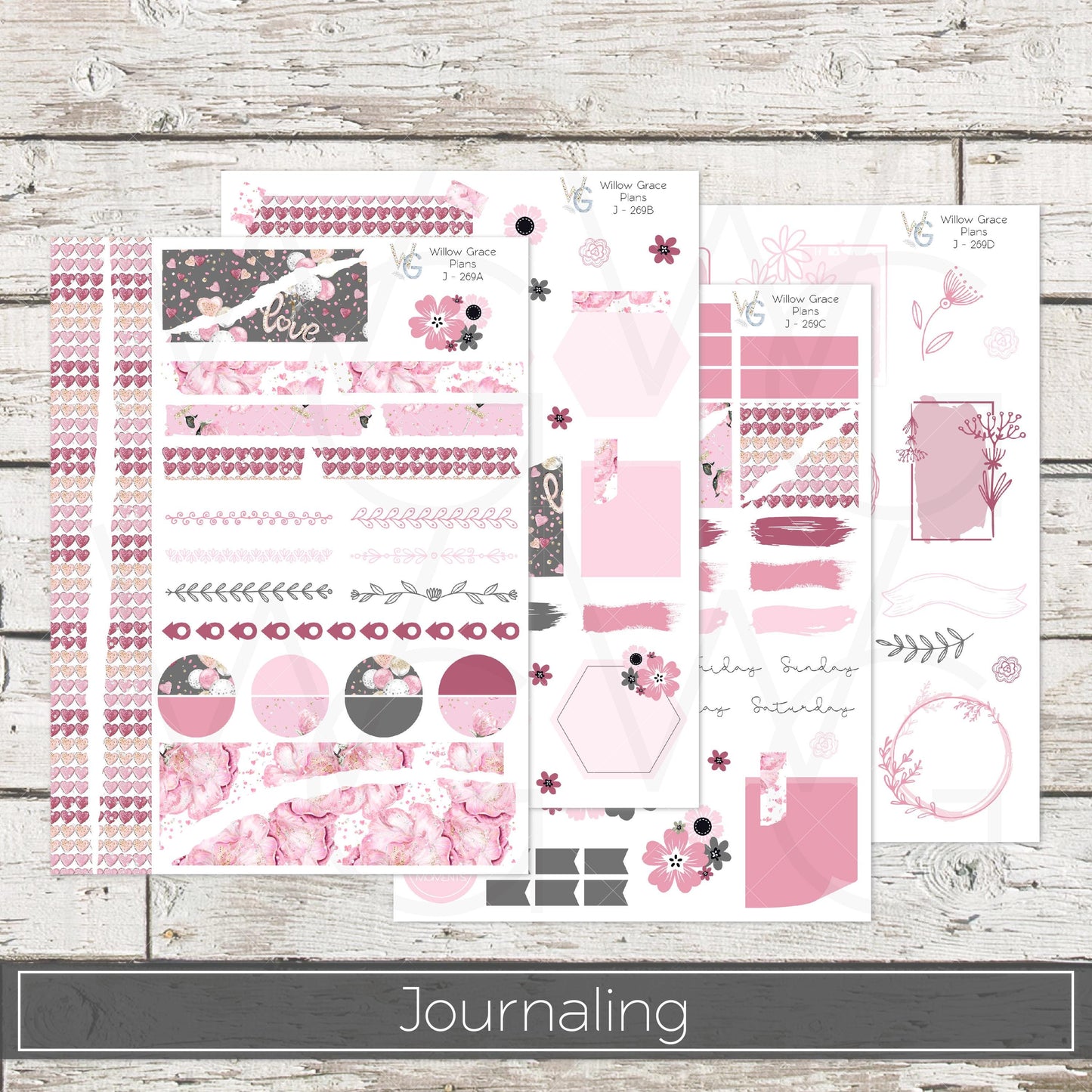 Journaling  Stickers • Planner Stickers • JOUR-269