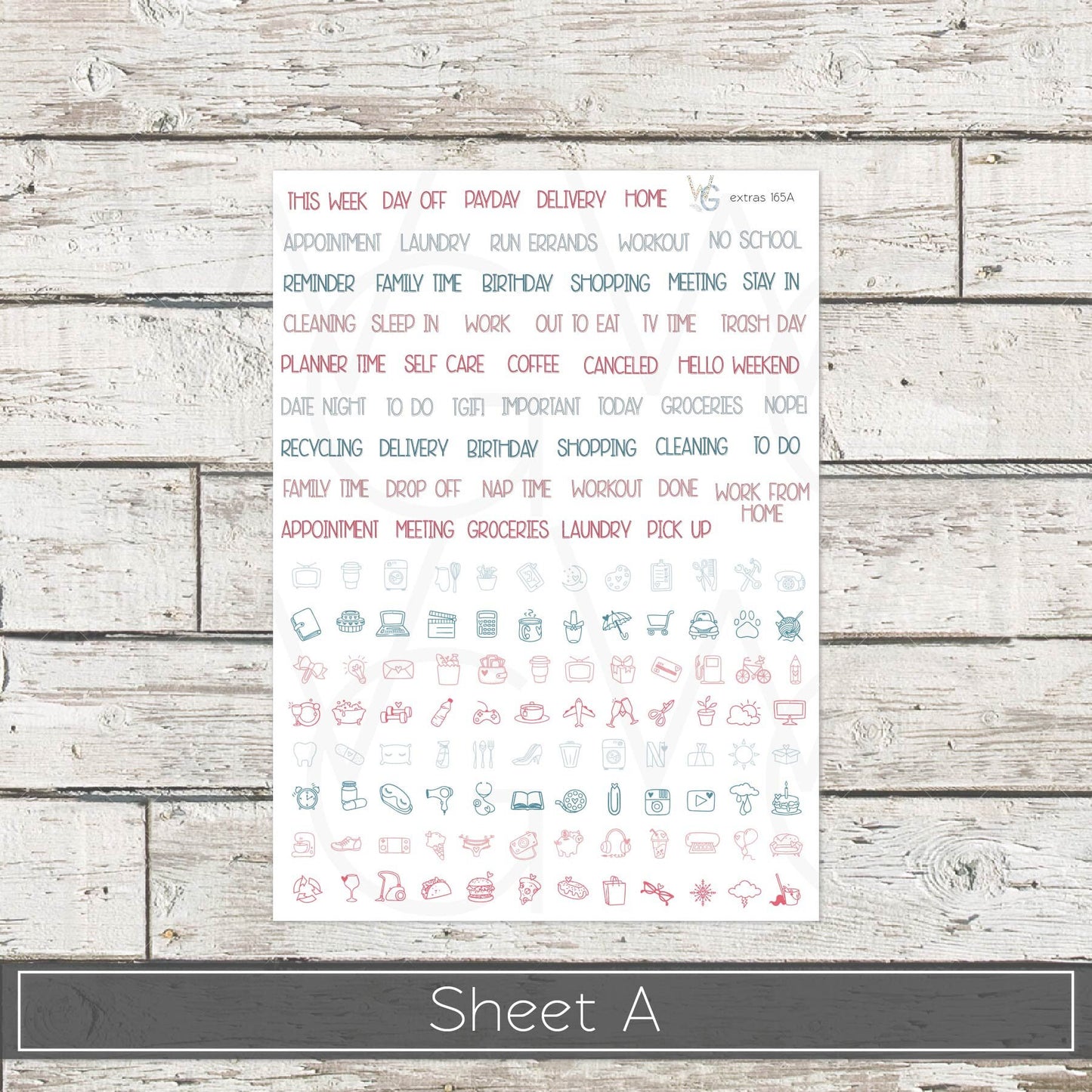 Planner Stickers • Extras • Icons • Planner Stickers • EX-165