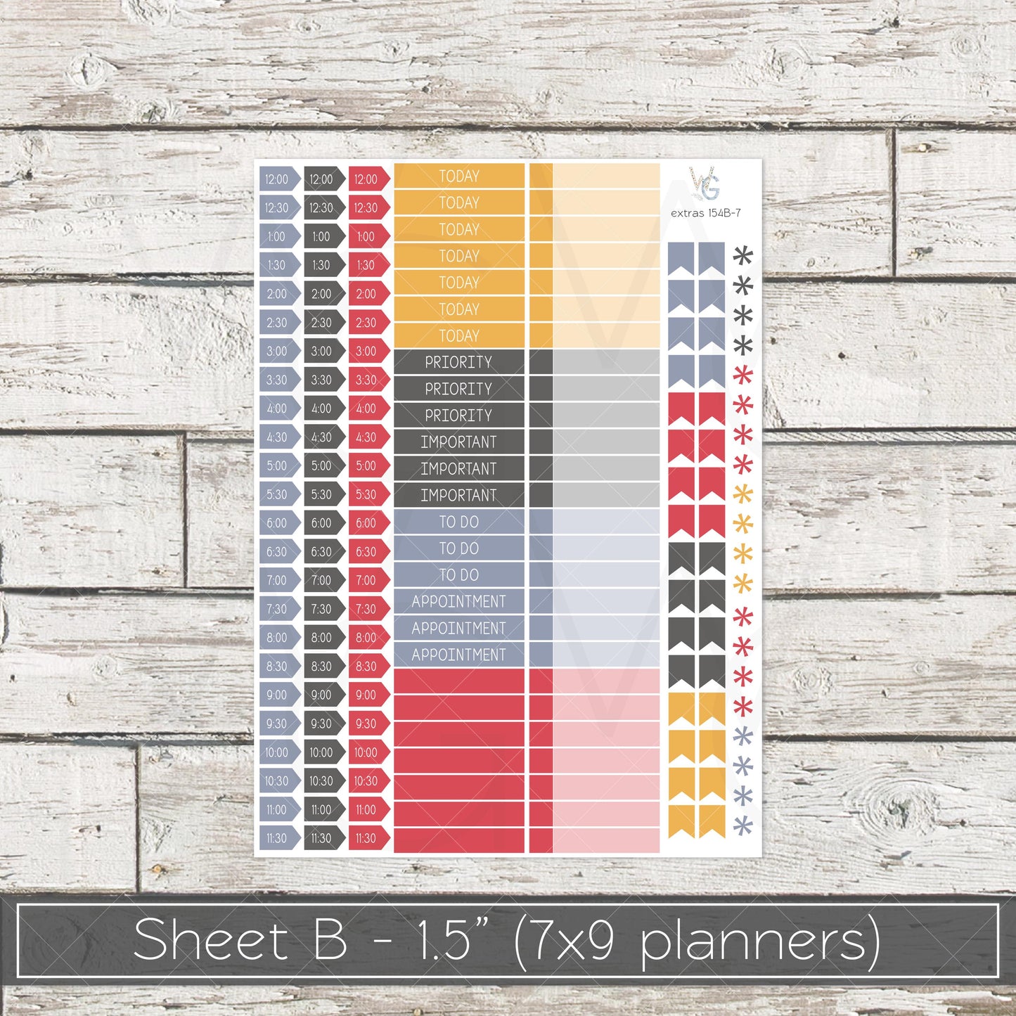 Planner Stickers • Extras • Icons • Planner Stickers • EX-154