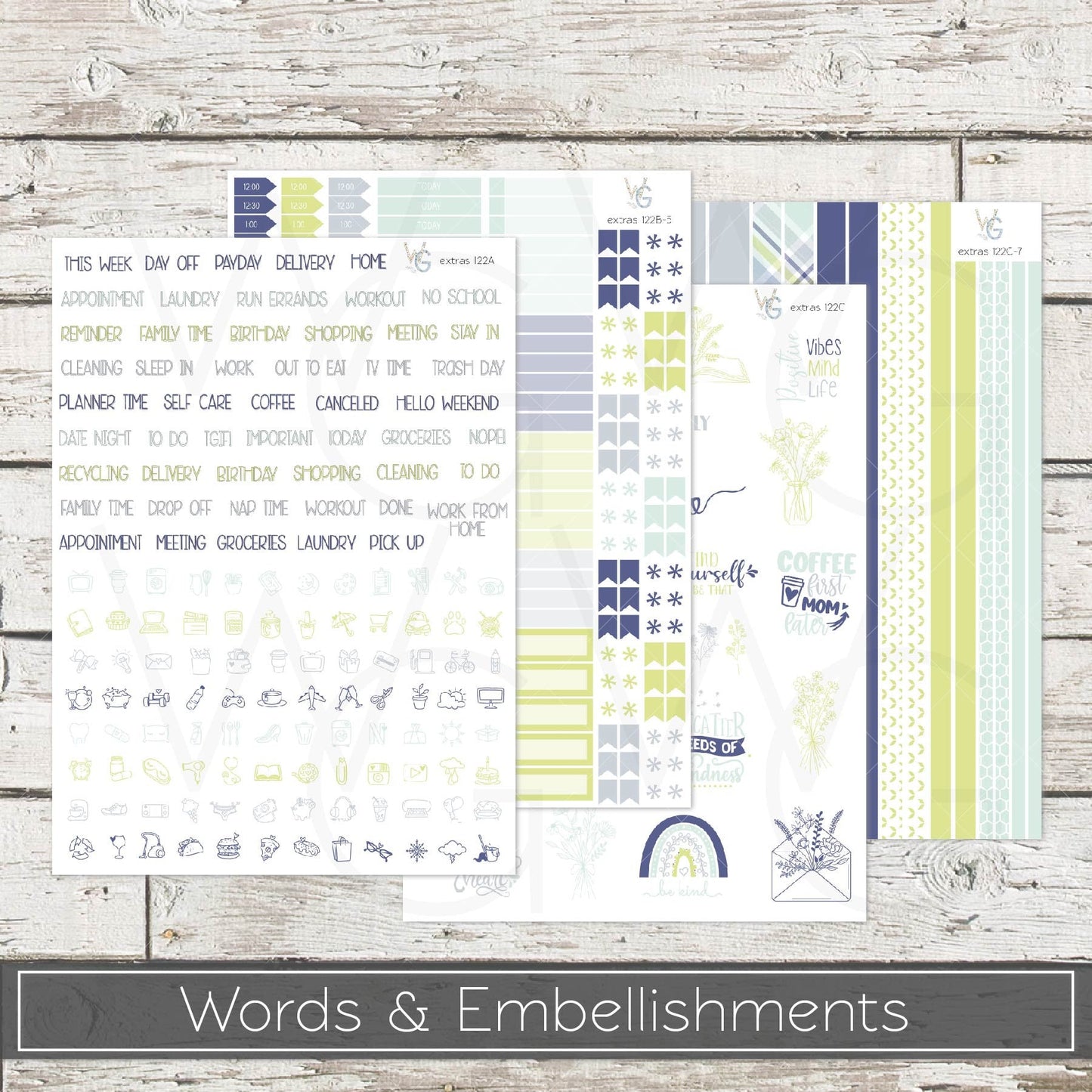 Planner Stickers • Extras • Icons • Planner Stickers • EX-122
