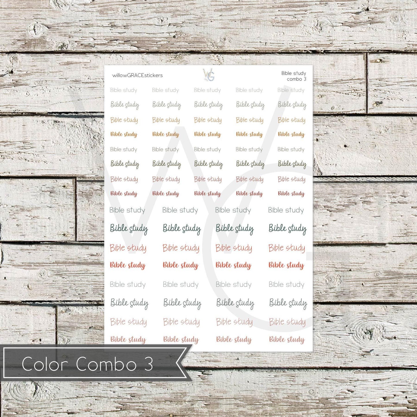 Bible Study • Word Stickers • Scripts Stickers • Planner Stickers