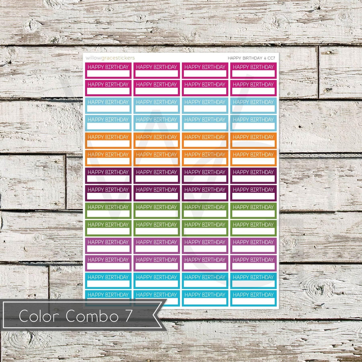 Birthday Tracker • Functional Planner Stickers