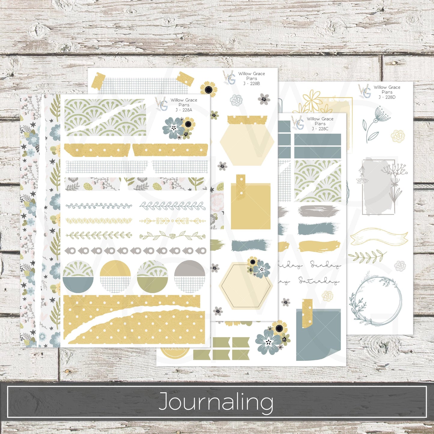 Journaling  Stickers • Planner Stickers • JOUR-228