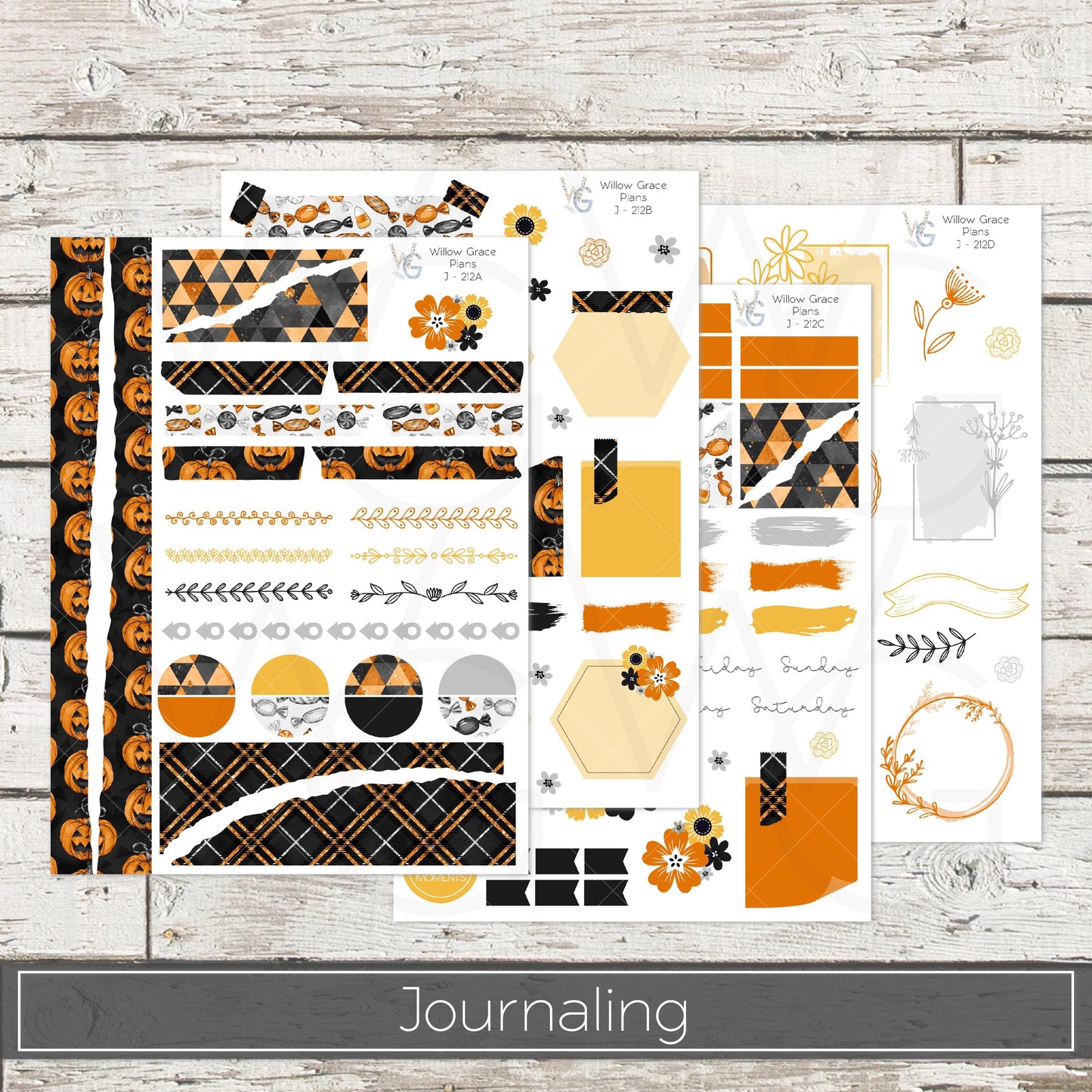 Journaling  Stickers • Planner Stickers • JOUR-212