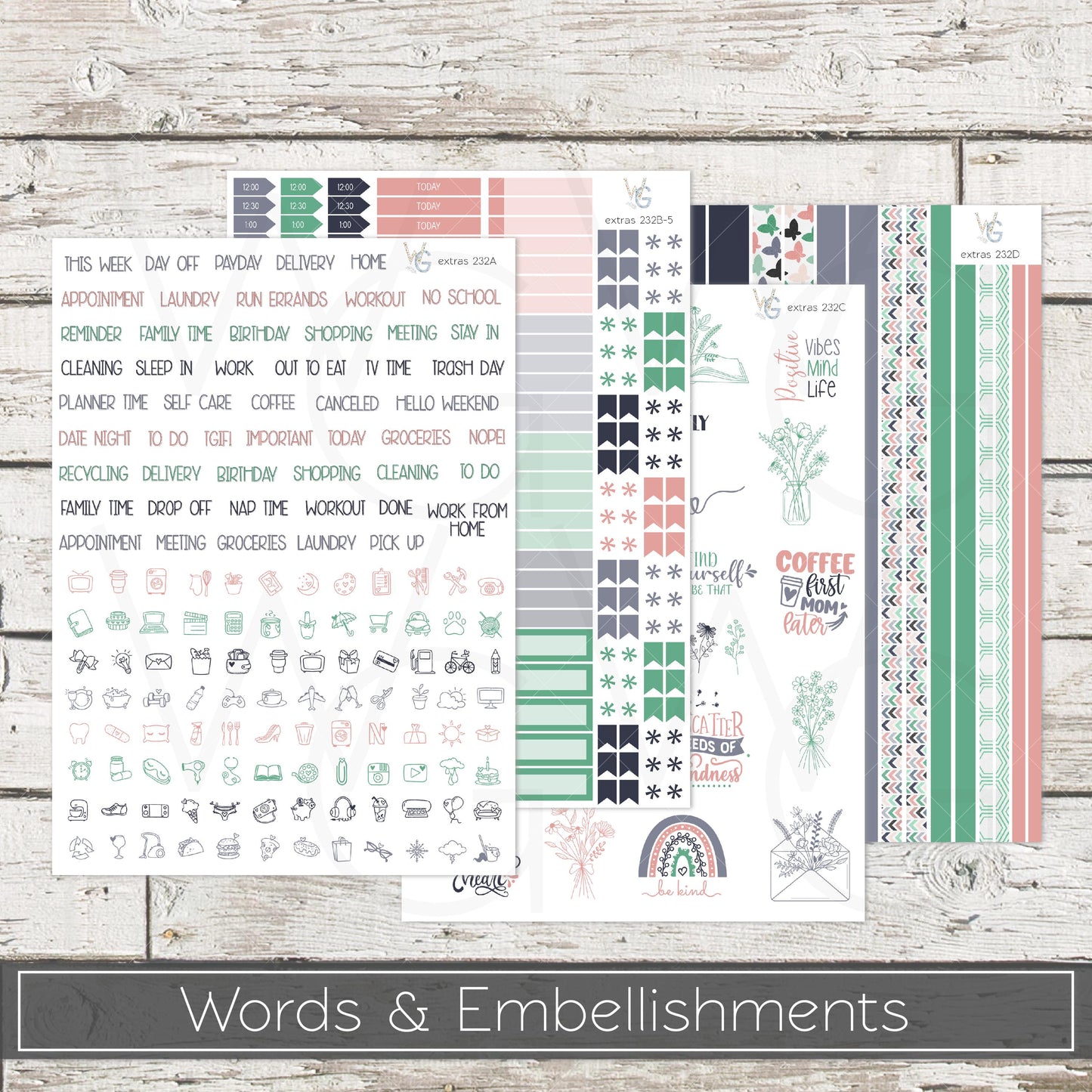 Planner Stickers • Extras • Icons • Planner Stickers • EX-232