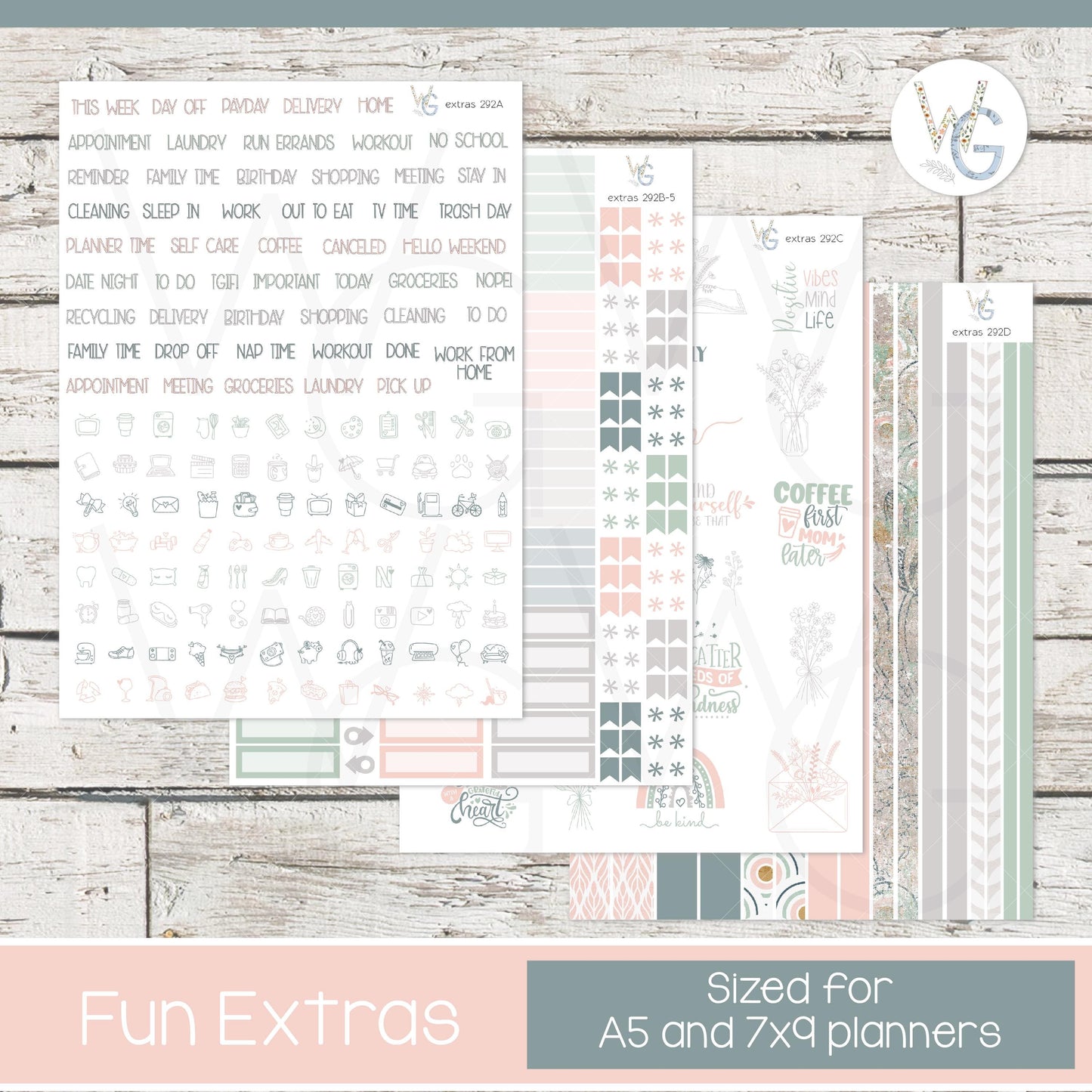 Planner Stickers • Extras • Icons • Planner Stickers • EX-292