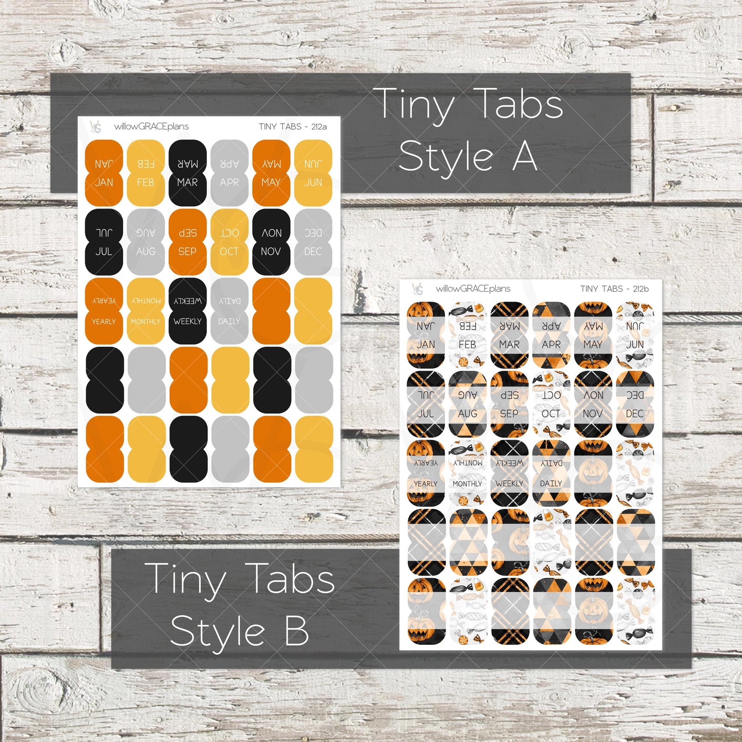 Planner Tabs • Tab Stickers • Planner Stickers • TB-212