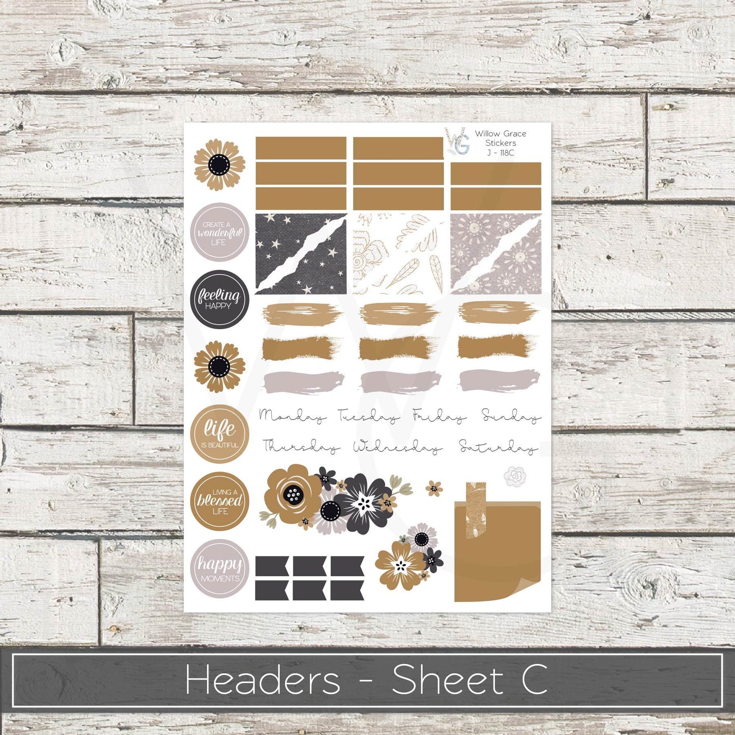 Journaling  Stickers • Planner Stickers • JOUR-118