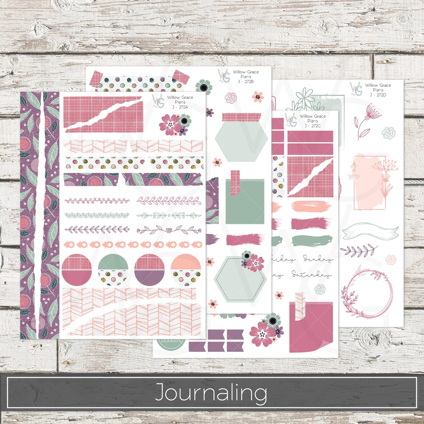 Journaling  Stickers • Planner Stickers • JOUR-272