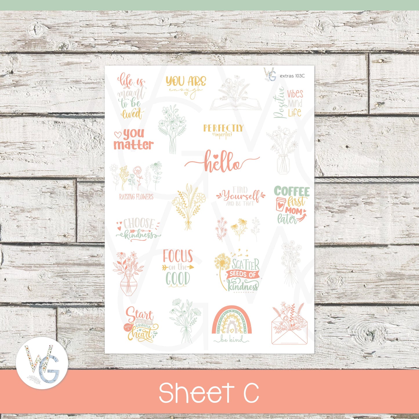 Planner Stickers • Extras • Icons • Planner Stickers • EX-103