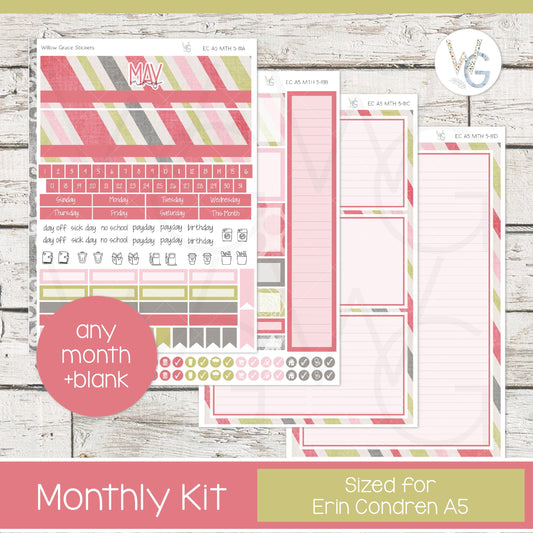 EC A5 Monthly Planner Stickers • ECM5-111