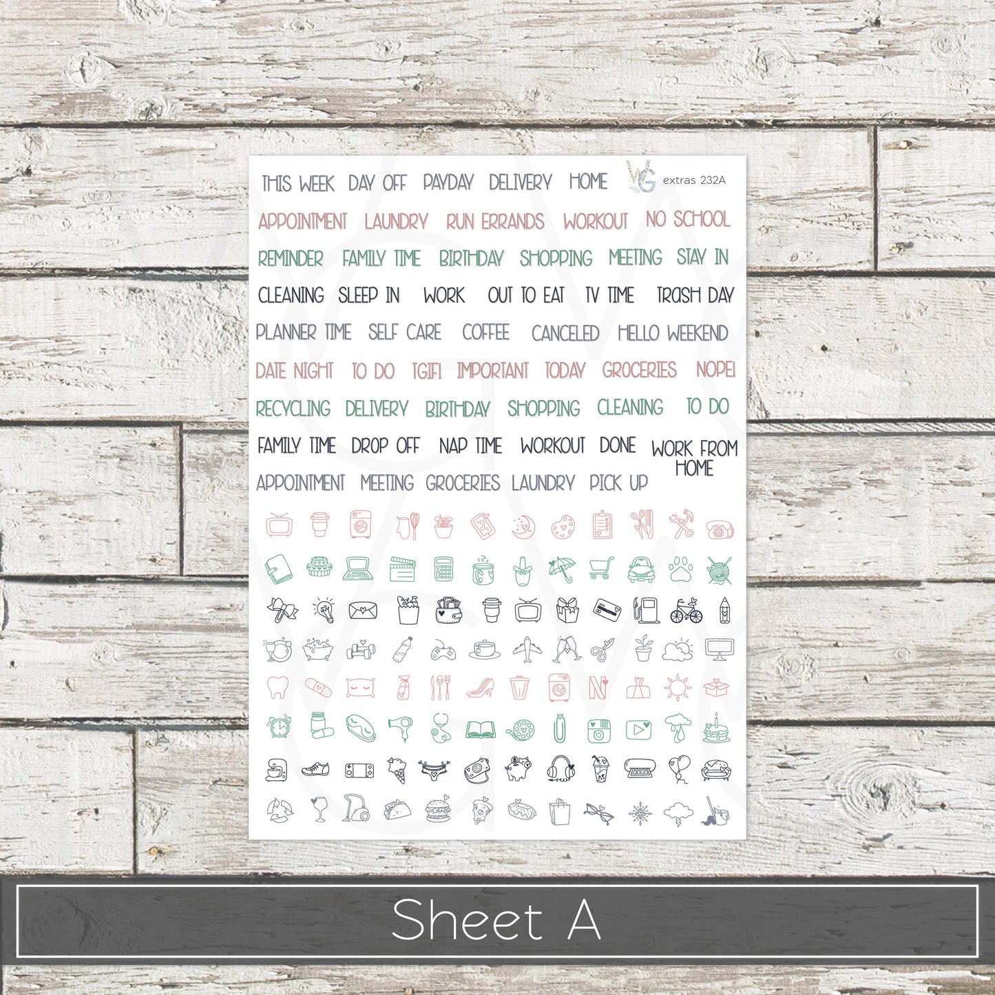 Planner Stickers • Extras • Icons • Planner Stickers • EX-232