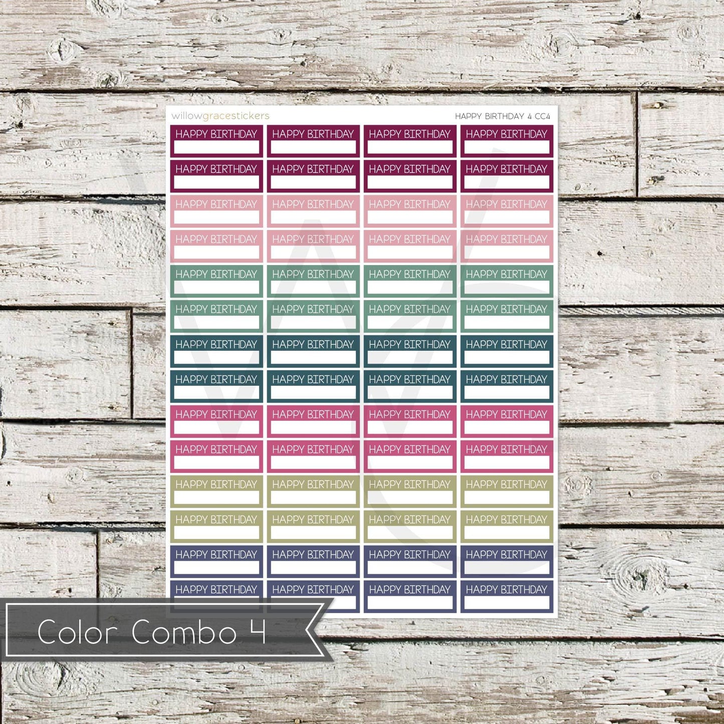 Birthday Tracker • Functional Planner Stickers