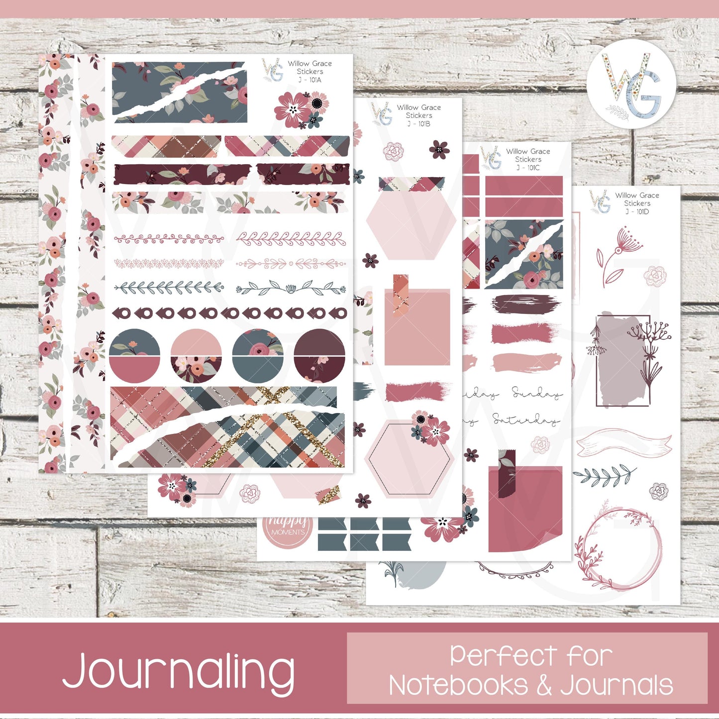 Journaling Stickers • Planner Stickers • JOUR-101