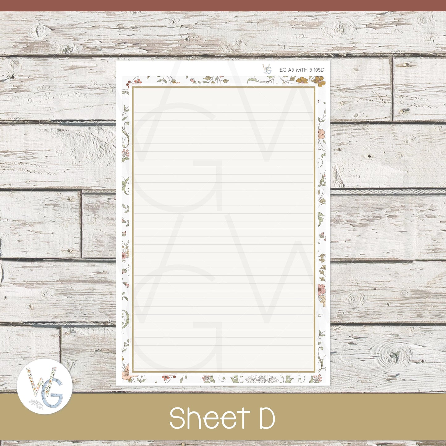 EC A5 Monthly Planner Stickers • ECM5-105