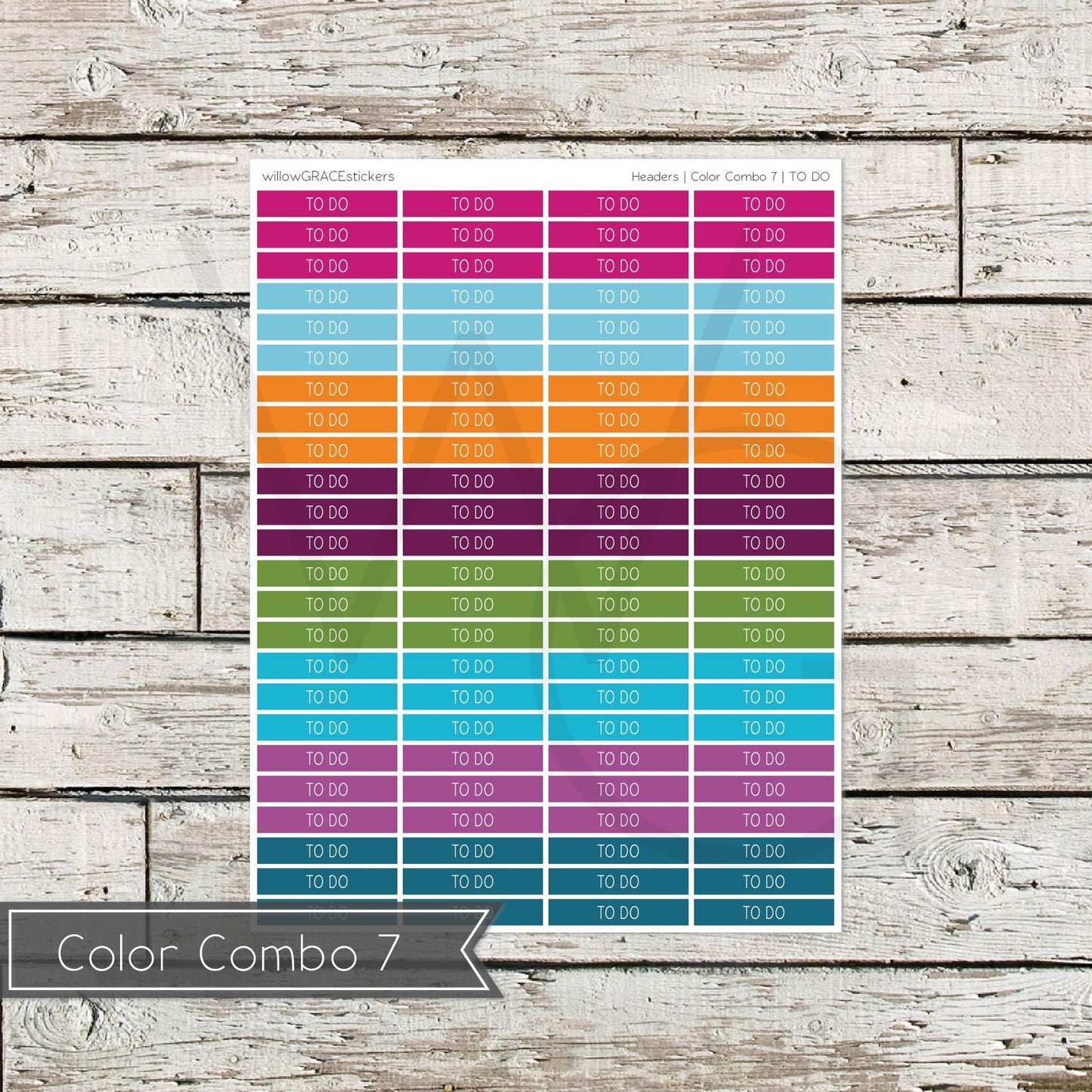 Planner Headers • Functional Planner Stickers • To Do