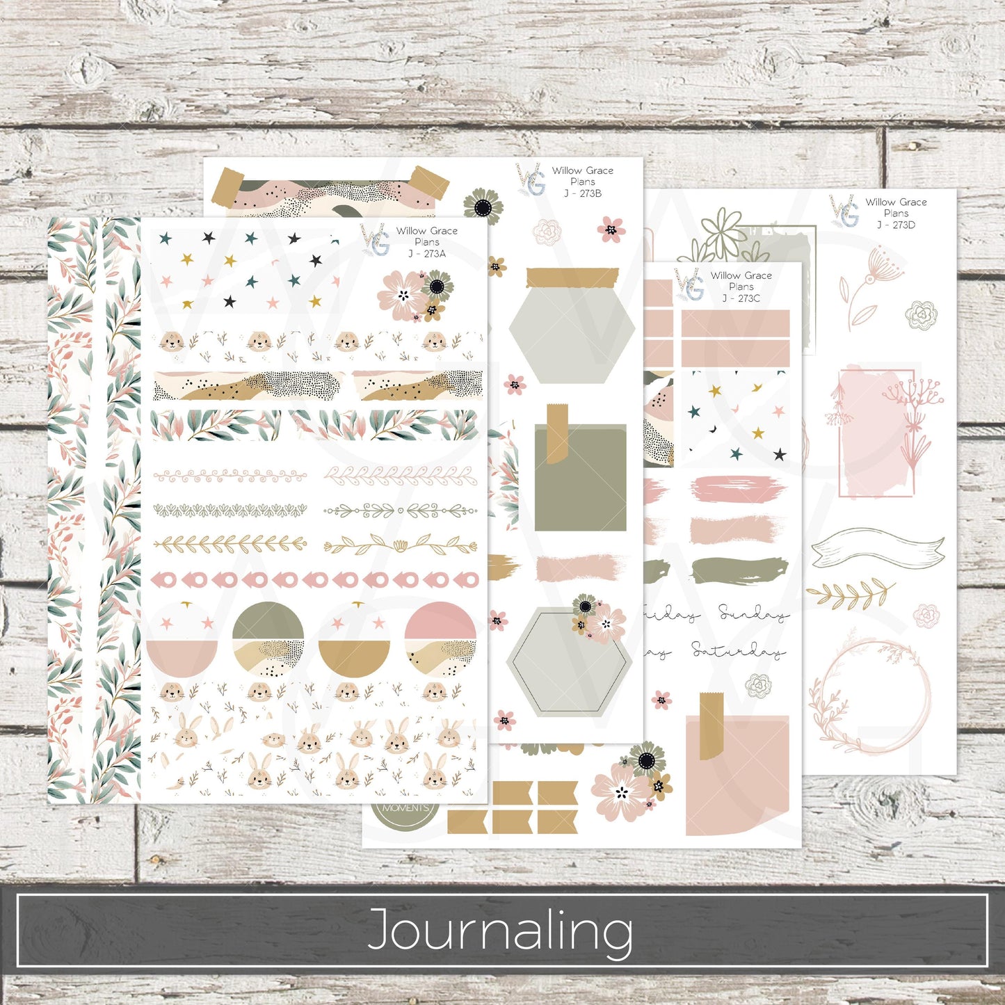 Journaling  Stickers • Planner Stickers • JOUR-273