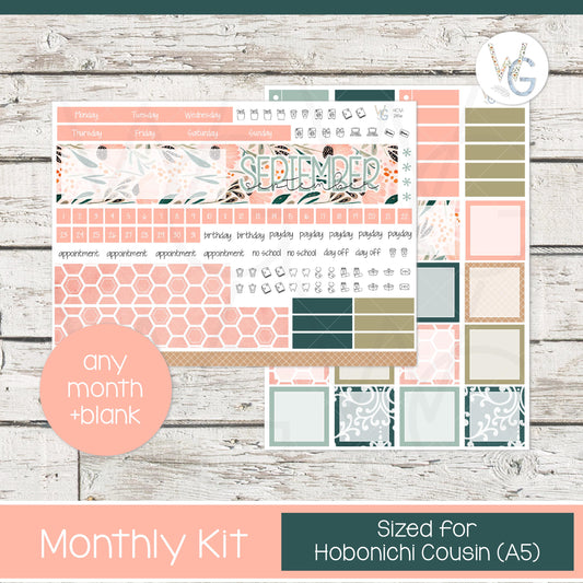 Hobonichi Cousin (A5) Monthly Planner Stickers • HM-281