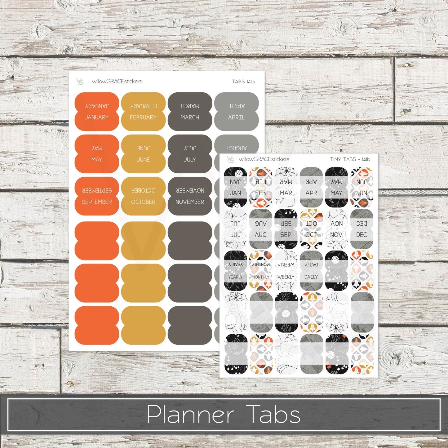 Planner Tabs • Tab Stickers • Planner Stickers • TB-141