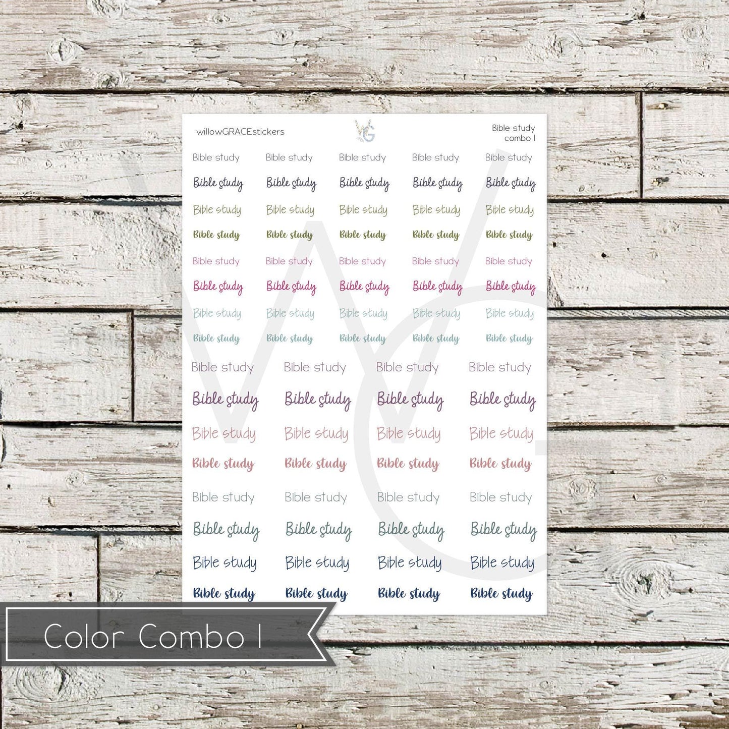 Bible Study • Word Stickers • Scripts Stickers • Planner Stickers