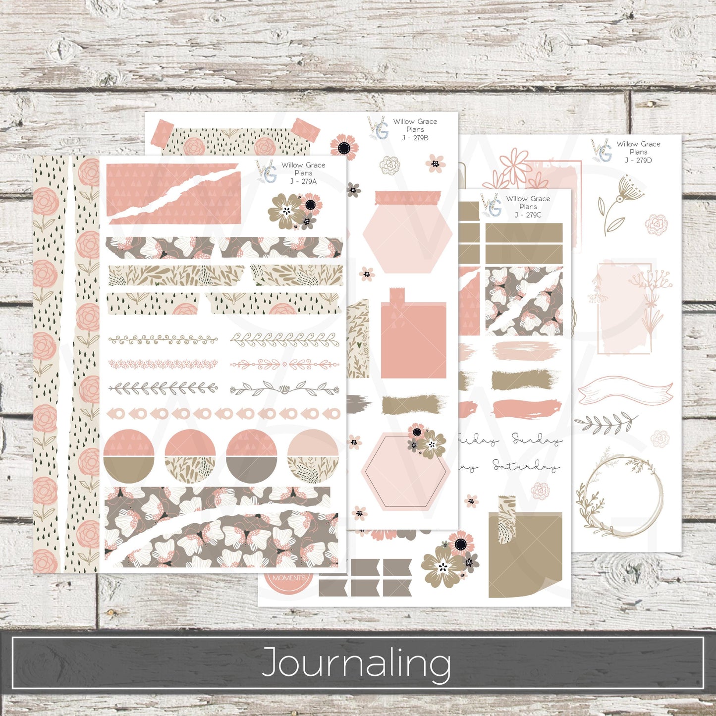 Journaling  Stickers • Planner Stickers • JOUR-279
