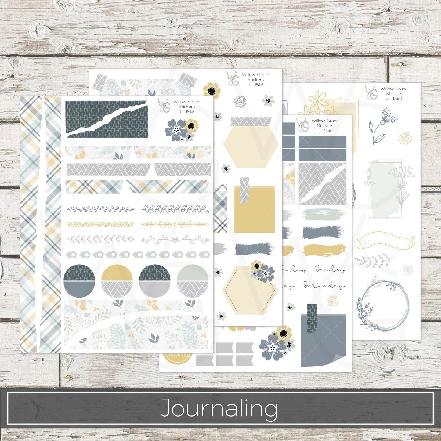 Journaling  Stickers • Planner Stickers • JOUR-184