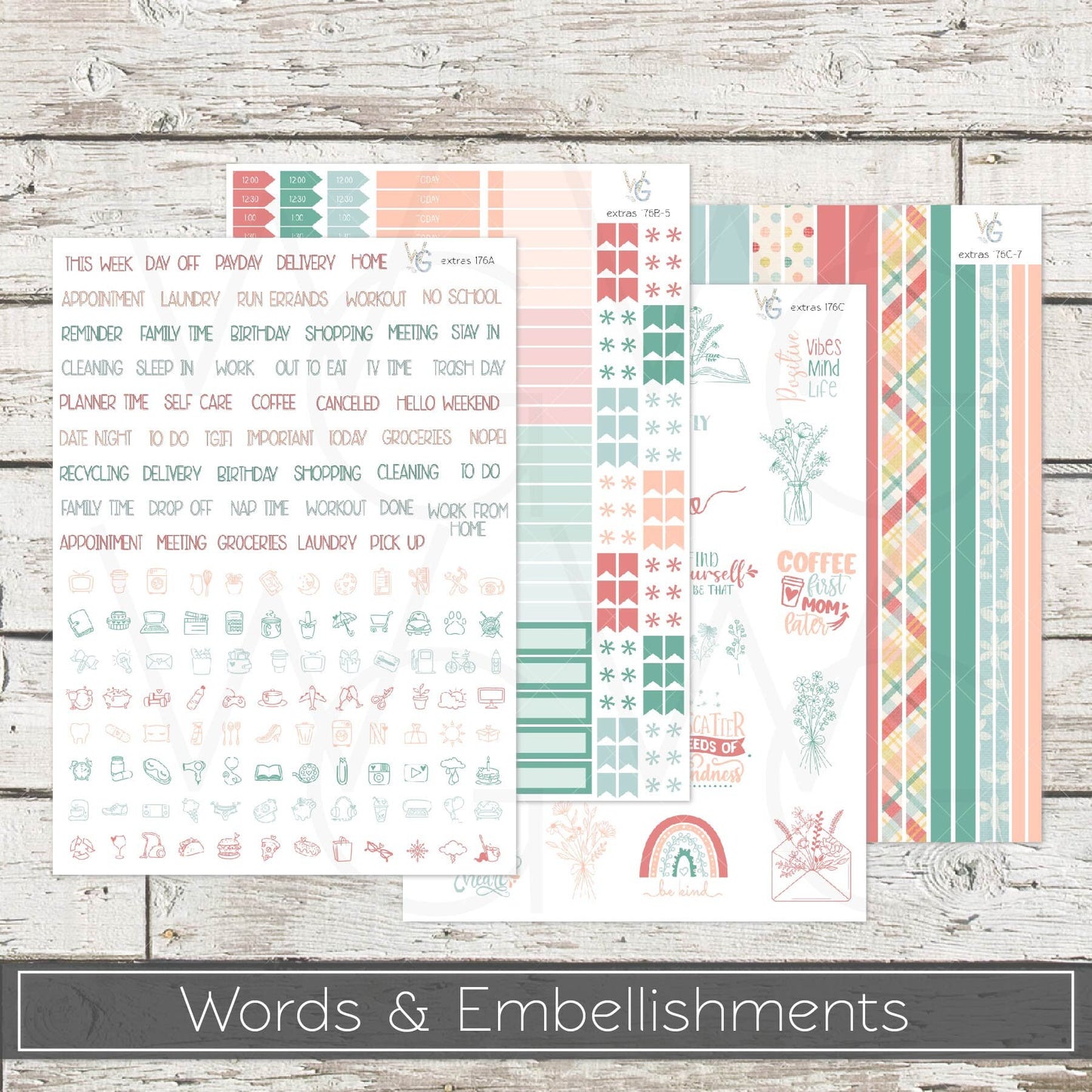 Planner Stickers • Extras • Icons • Planner Stickers • EX-176