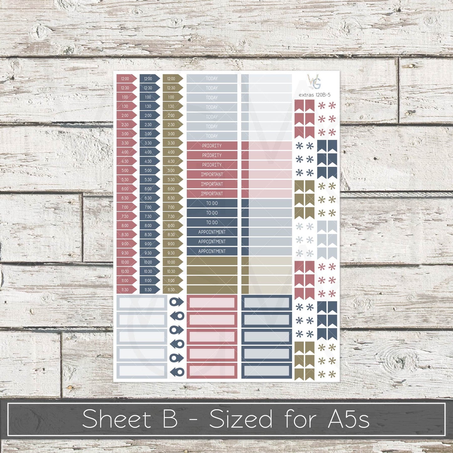 Planner Stickers • Extras • Icons • Planner Stickers • EX-120