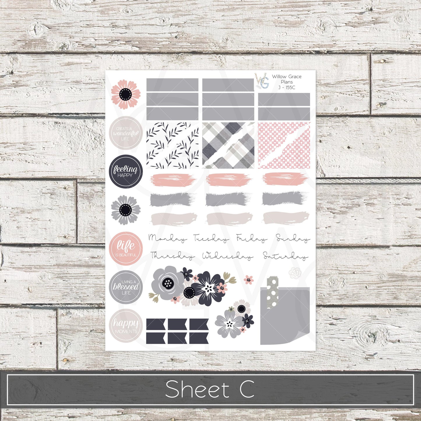 Journaling  Stickers • Planner Stickers • JOUR-155