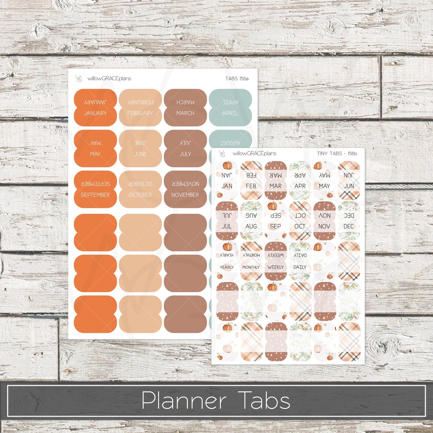 Planner Tabs • Tab Stickers • Planner Stickers • TB-156