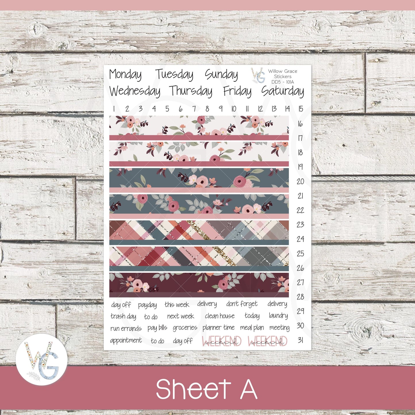 EC A5 Daily Duo Sticker Kit • DD5-101