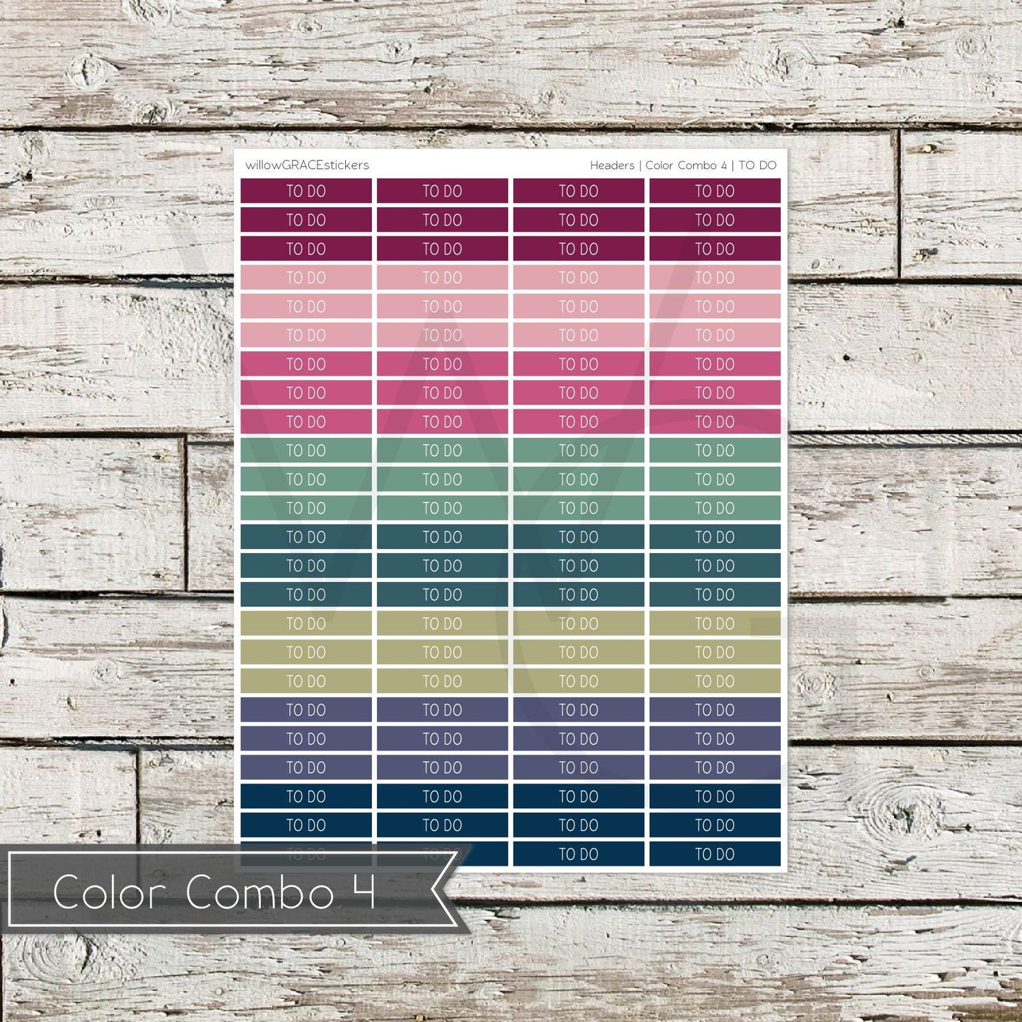 Planner Headers • Functional Planner Stickers • To Do