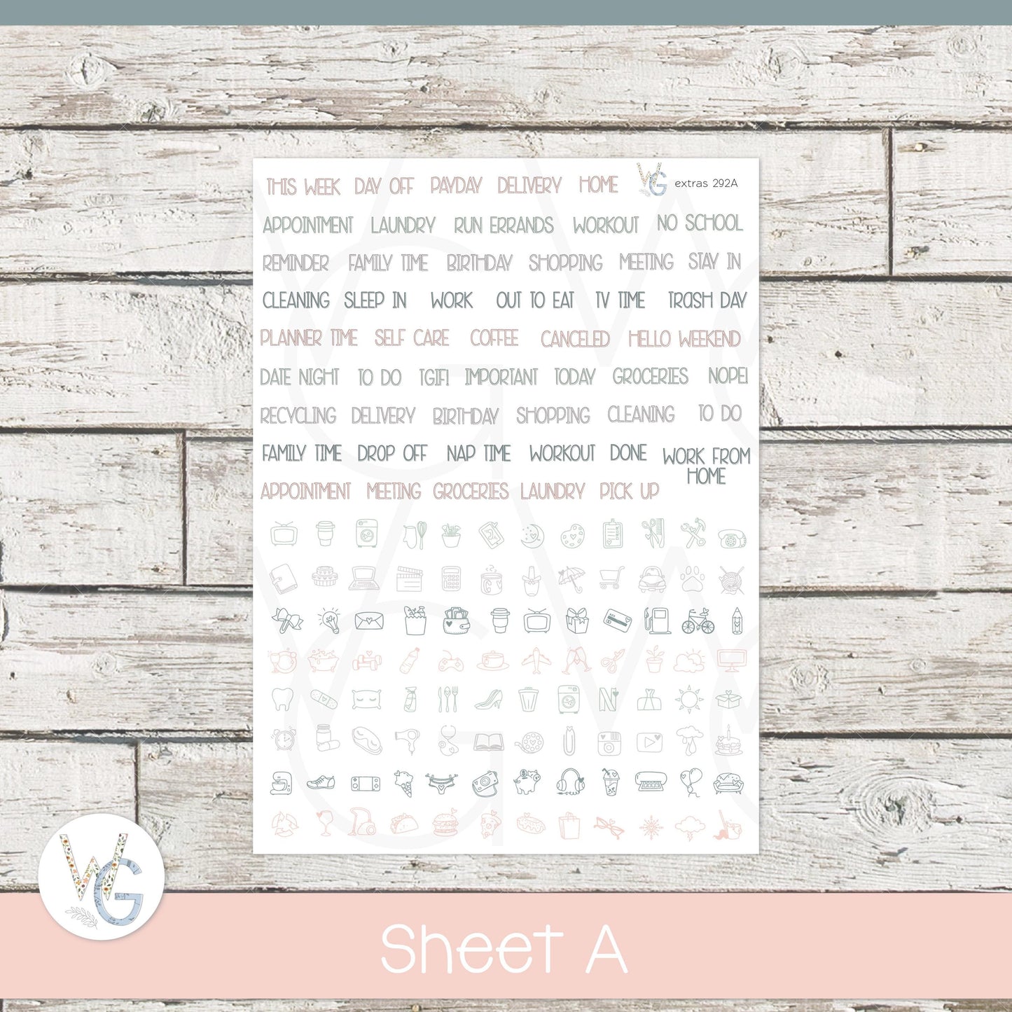 Planner Stickers • Extras • Icons • Planner Stickers • EX-292