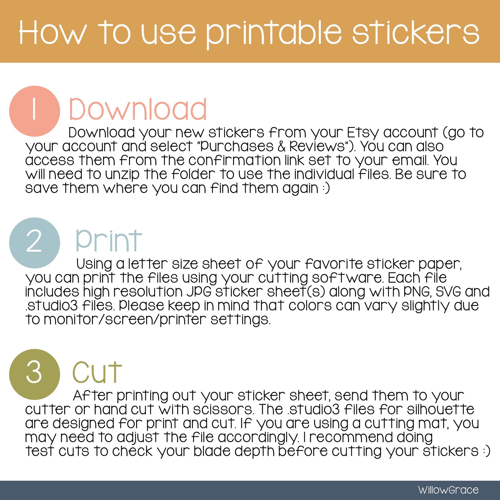 how to use printable stickers