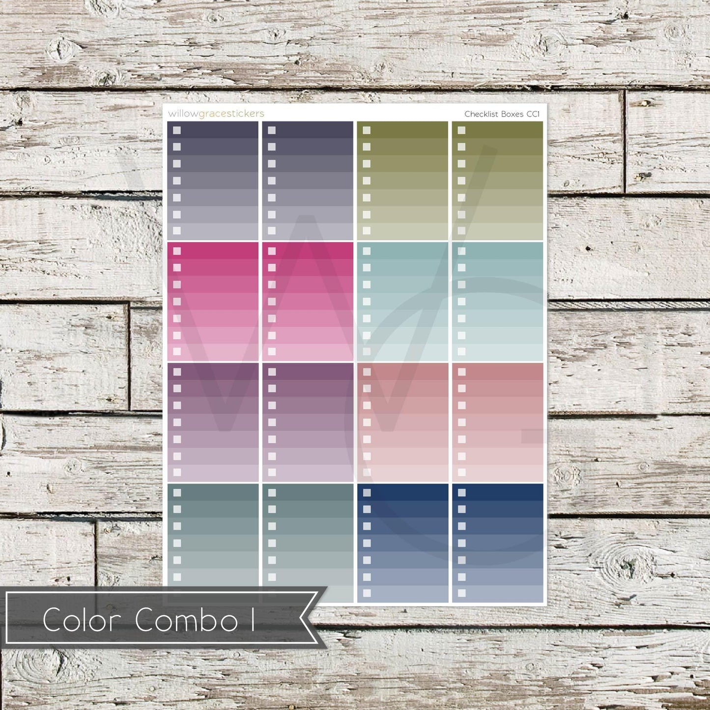 Checklist Boxes • Functional Planner Stickers