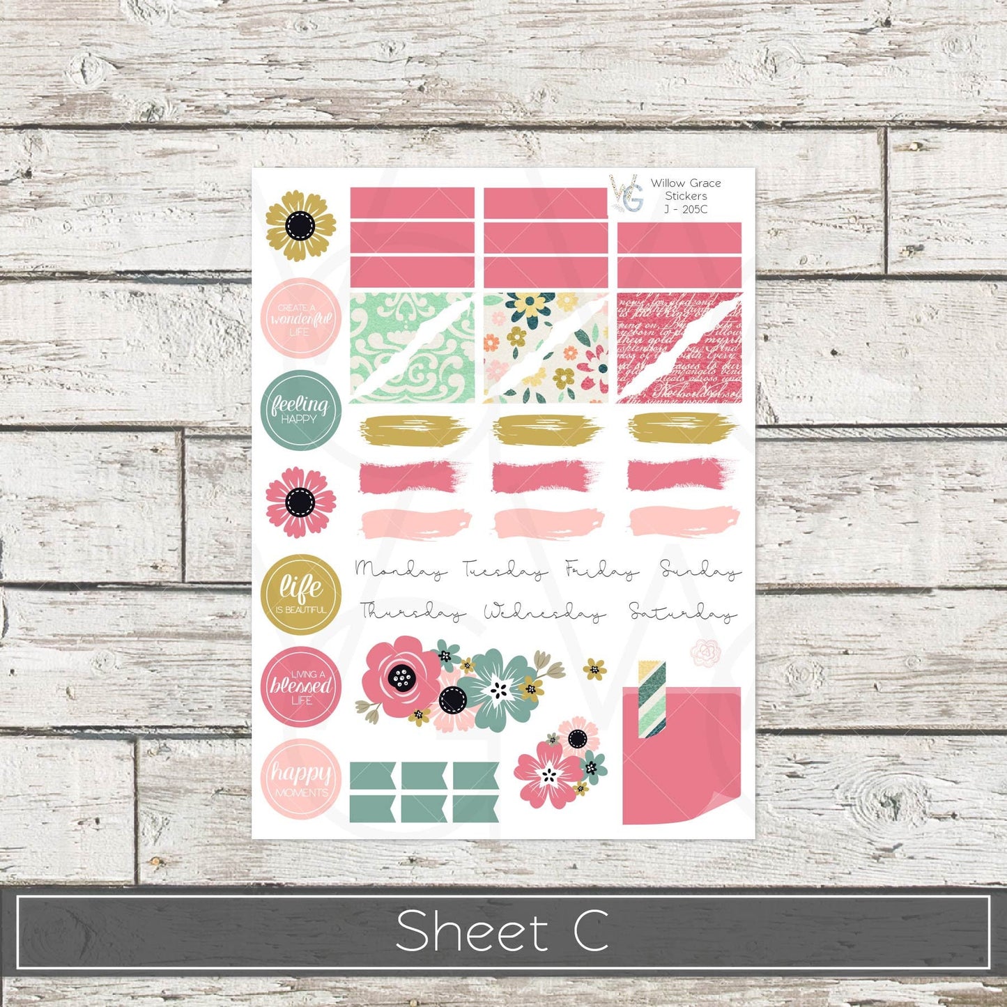 Journaling  Stickers • Planner Stickers • JOUR-205
