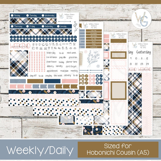 Hobonichi Cousin (A5) Weekly/Daily Sticker Kit • HW-107