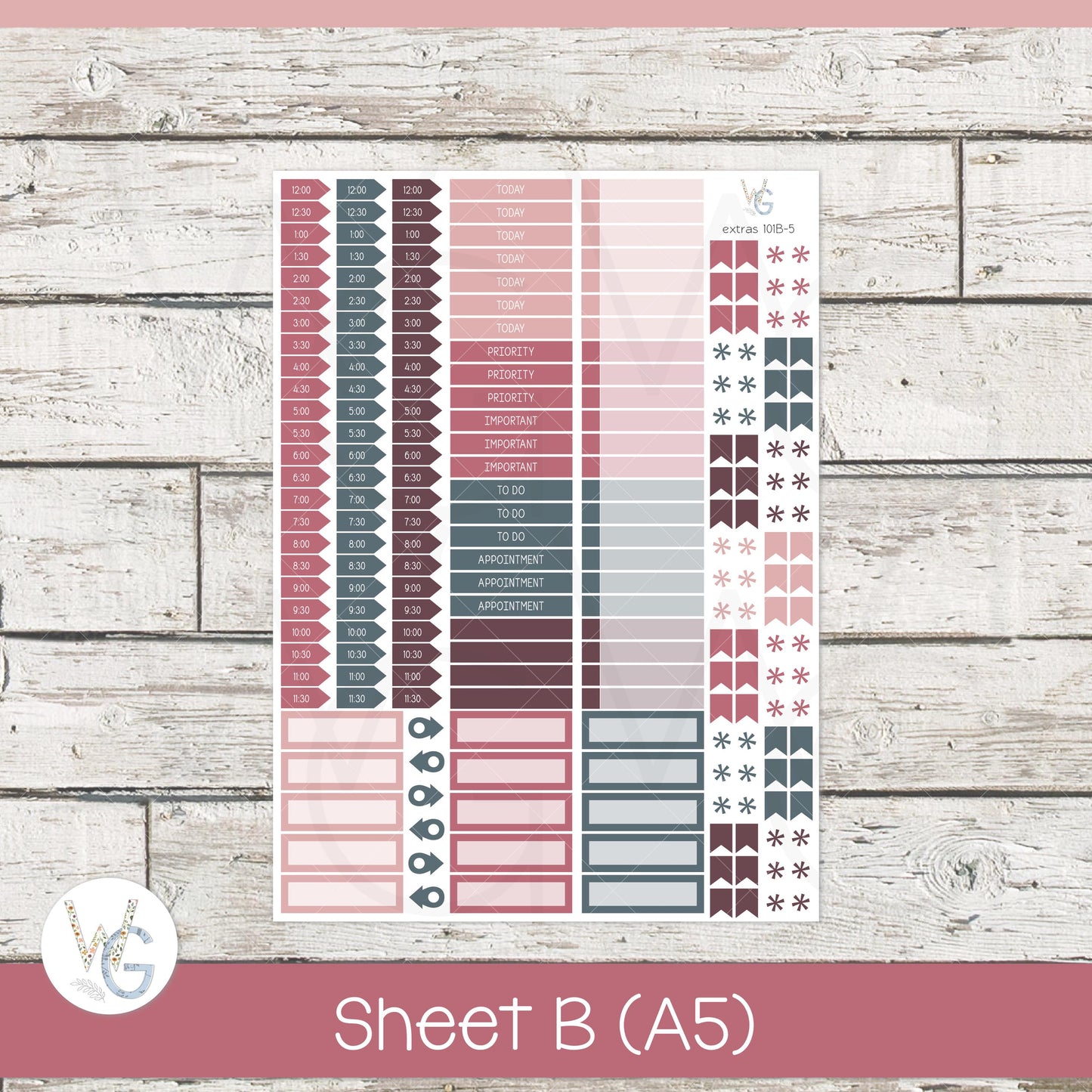 Planner Stickers • Extras • Icons • Planner Stickers • EX-101