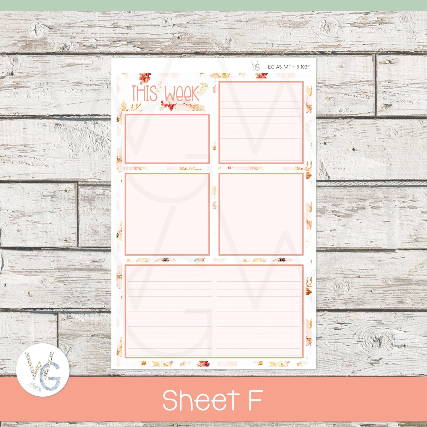 EC A5 Daily Duo Sticker Kit • DD5-103
