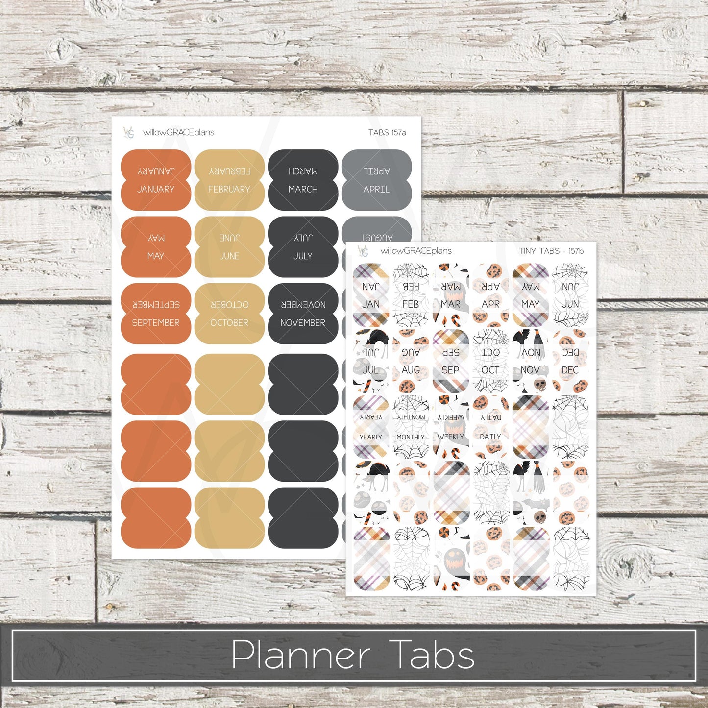 Planner Tabs • Tab Stickers • Planner Stickers • TB-157