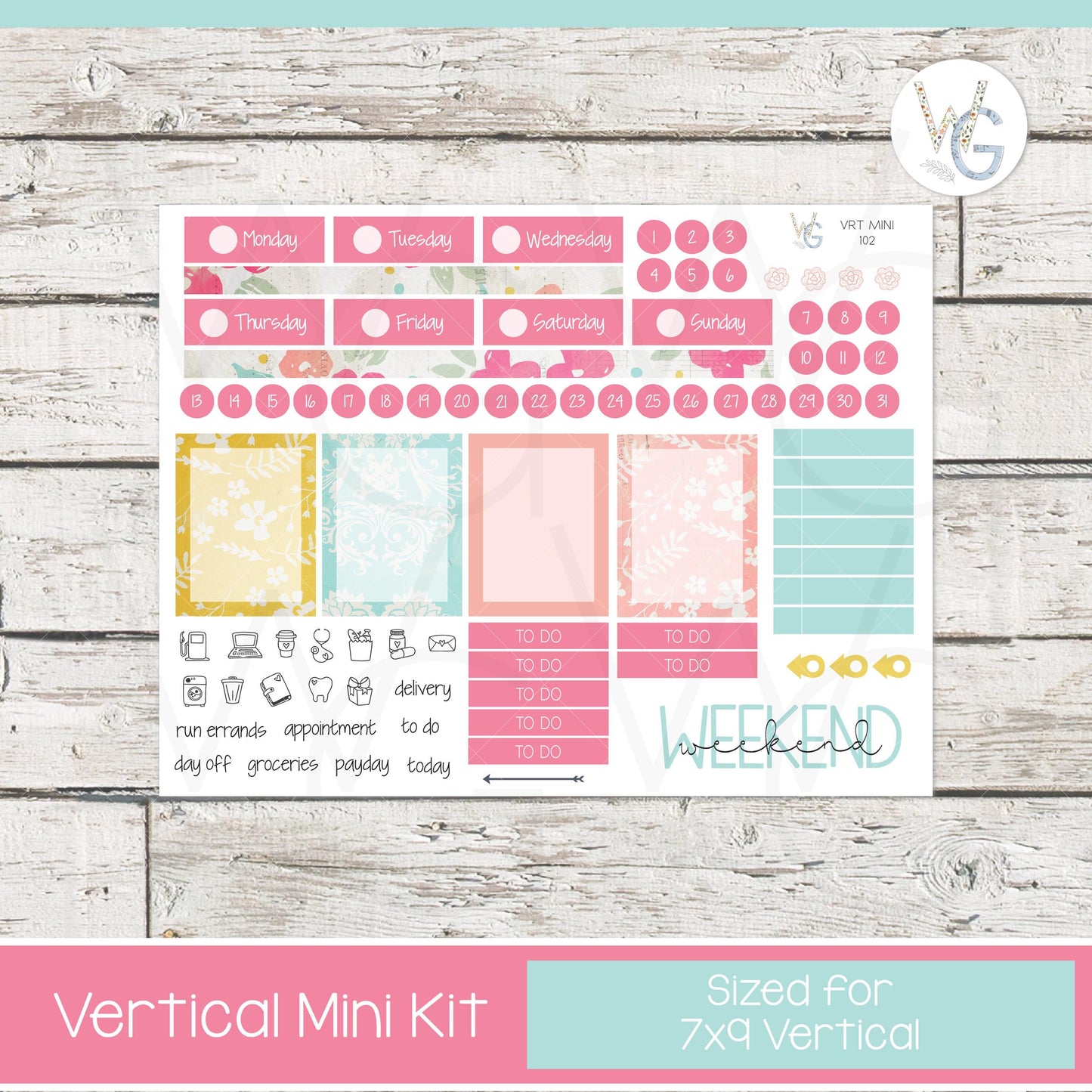 EC 7x9 Vertical Mini Sticker Kit • VM7-102